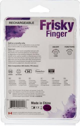 Frisky Finger Bullet Vibrator - Paars